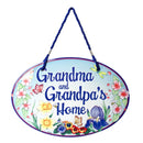 Welcome To Grandma & Grandpa's:  Door Sign - ScandinavianGiftOutlet