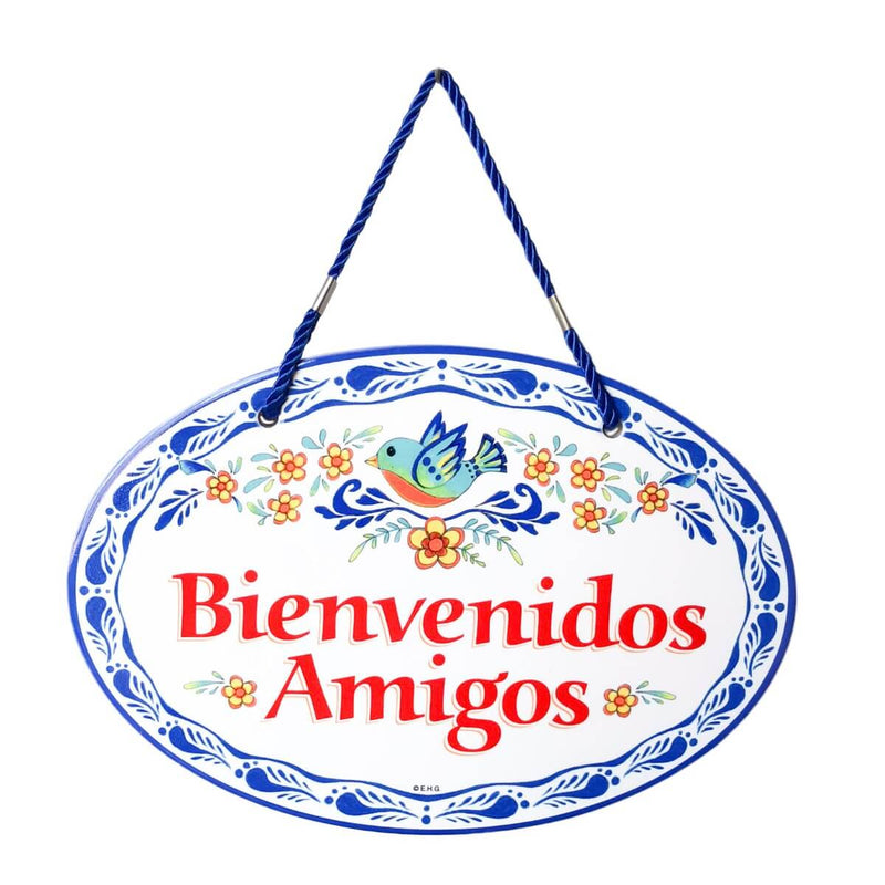 Bienvenidos Amigos  Door Sign - ScandinavianGiftOutlet