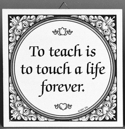 Tile Quotes: Touch Life Forever.. - ScandinavianGiftOutlet