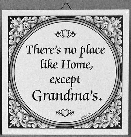 Tile Quotes: Grandma's Home - ScandinavianGiftOutlet