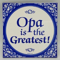 Gift For Opa: Opa The Greatest! - ScandinavianGiftOutlet