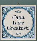 Gift For Oma: Oma The Greatest! - ScandinavianGiftOutlet