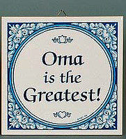 Gift For Oma: Oma The Greatest! - ScandinavianGiftOutlet