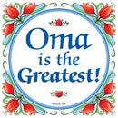 German Gift Oma Wall Plaque Tile - ScandinavianGiftOutlet