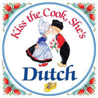 Decorative Wall Plaque: Kiss Dutch Cook... - ScandinavianGiftOutlet