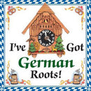 German Gift Ceramic Wall Hanging Tile: German Roots - ScandinavianGiftOutlet