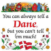 Kitchen Wall Plaques: Tell a Dane - ScandinavianGiftOutlet