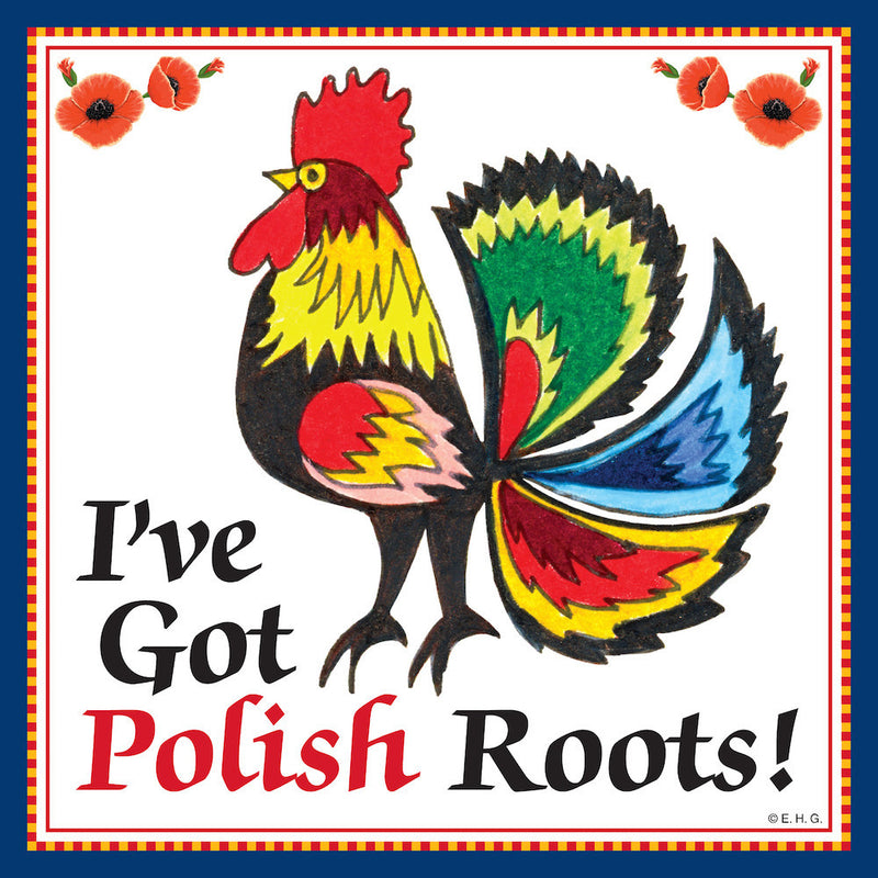 Ceramic Wall Plaque: Polish Roots - ScandinavianGiftOutlet