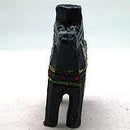 Dala Horse Blue Poly Resin Miniature