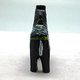 Dala Horse Blue Poly Resin Miniature