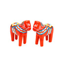 Red Dala Horse Salt and Pepper Shakers