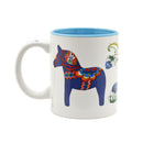 Red Dala Horse & Blue Dala Horse Coffee Mug