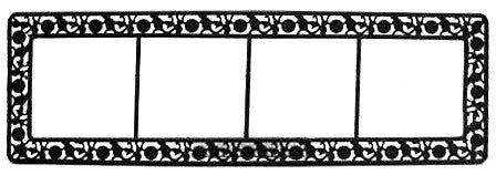 Tile German House Numbers Metal Frame - ScandinavianGiftOutlet