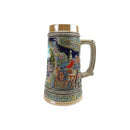 European Summer .5 Liter Embossed Ceramic Beer Stein