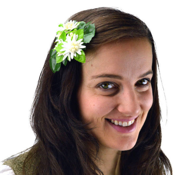 Bridal Flower Hair Clip: Edelweiss - ScandinavianGiftOutlet