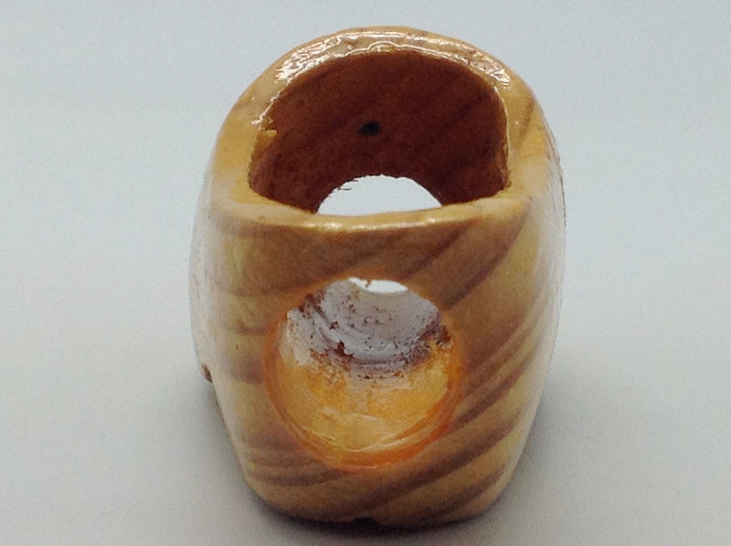 Napkin Ring Holder Wooden Shoe Carved Trim - ScandinavianGiftOutlet