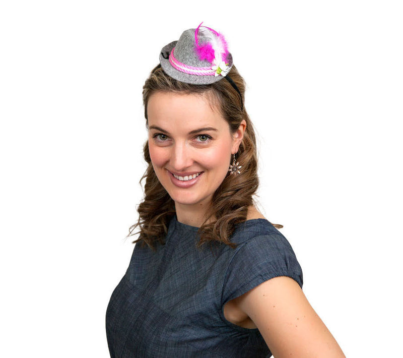 Mini Festival Hat with Pink Trim - ScandinavianGiftOutlet