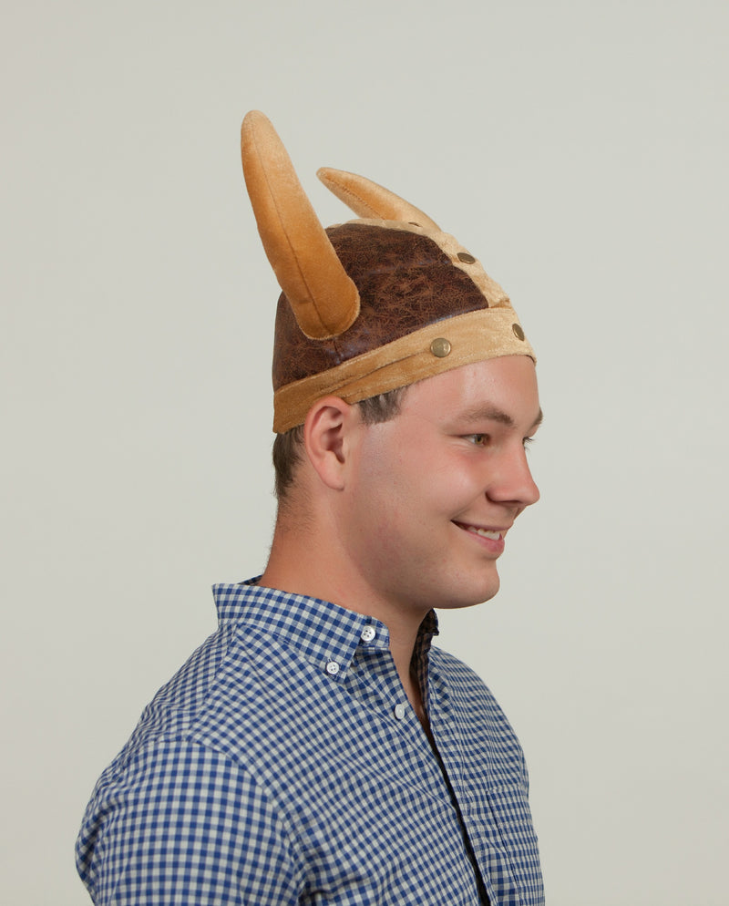 Viking Hat: Brown Cloth - ScandinavianGiftOutlet