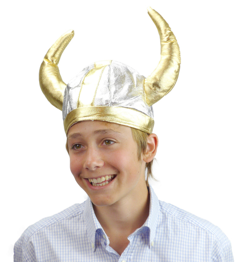 Viking Costume Hat: Silver - ScandinavianGiftOutlet