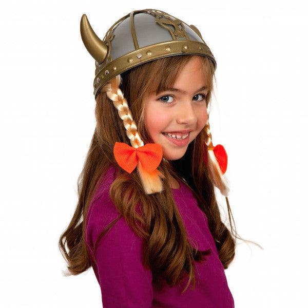 Plastic Female Viking Oktoberfest Hat - ScandinavianGiftOutlet