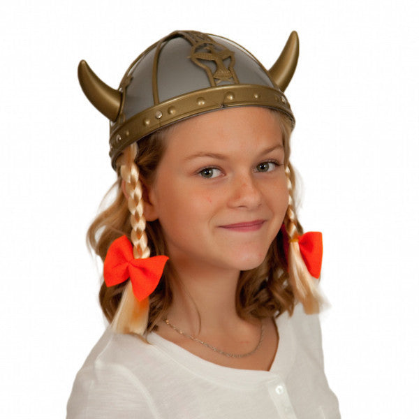 Plastic Female Viking Oktoberfest Hat - ScandinavianGiftOutlet