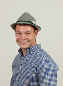 Oktoberfest Costume Hat Gray Felt - ScandinavianGiftOutlet