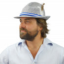German Alpine Hat Gray With Rope - ScandinavianGiftOutlet