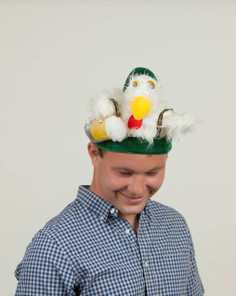 Oktoberfest Hat Chicken in Lederhosen - ScandinavianGiftOutlet