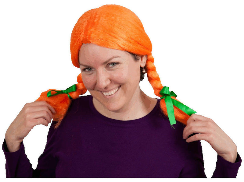 Pippi Longstocking Orange Wig - ScandinavianGiftOutlet