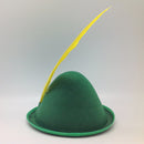 Oktoberfest Party Hat Green with Yellow Feather - ScandinavianGiftOutlet