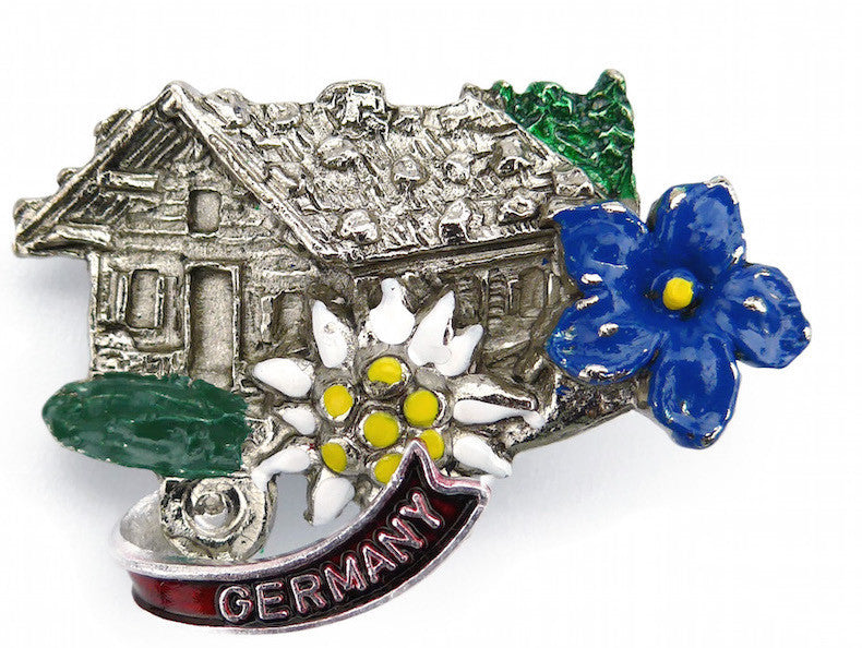 German Hat Pin: Alpine Haus - ScandinavianGiftOutlet