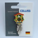 German Hat Pin: Cuckoo Clock - ScandinavianGiftOutlet