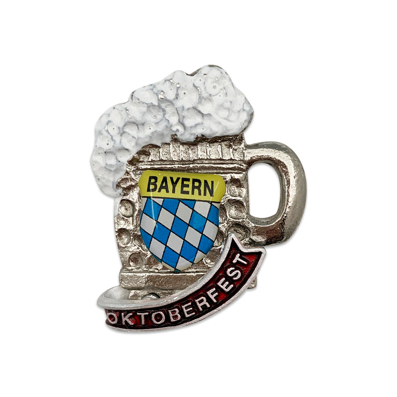 German Hat Pin: German Beer Stein with Oktoberfest
