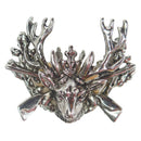German Hunting Collectible Metal Hat Pin With Stag & Rifles
