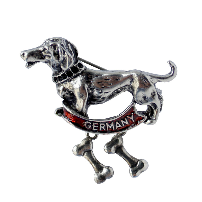 Metal Hat Pin Dachshund Dog Germany Banner - ScandinavianGiftOutlet
