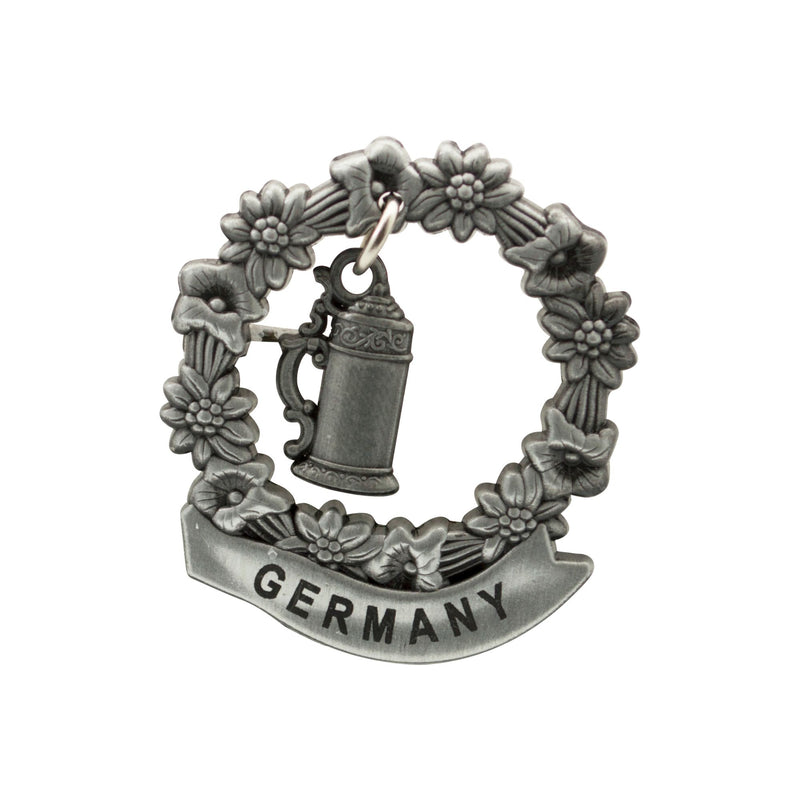German Beer Stein Medallion Metal Hat Pins for German Hat
