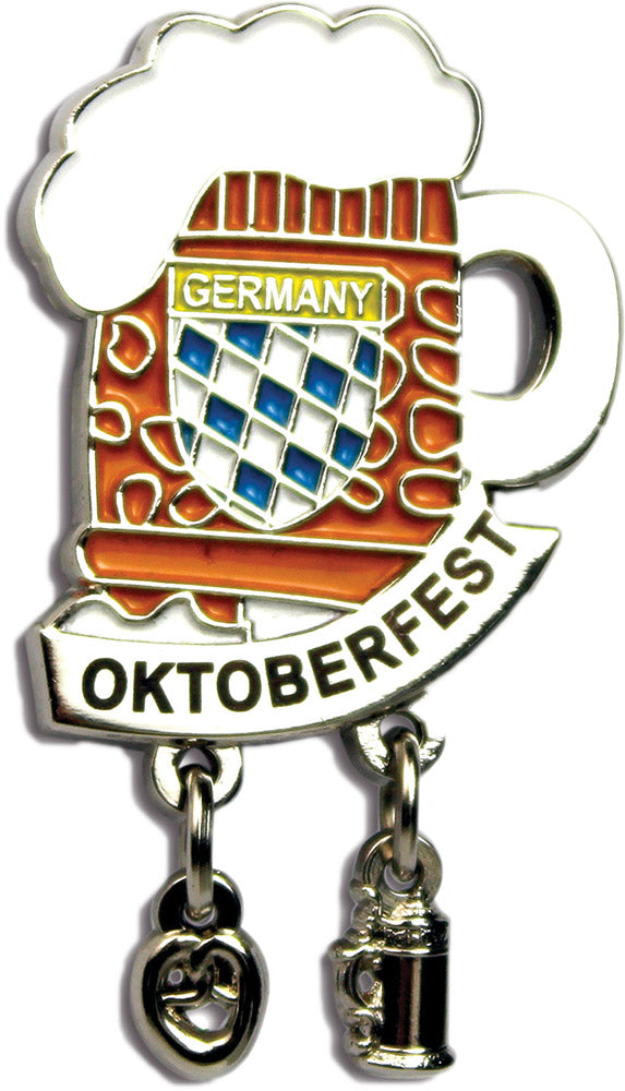 Iconic "Oktoberfest" Hat Pins Beer Mug for German Hat - ScandinavianGiftOutlet
