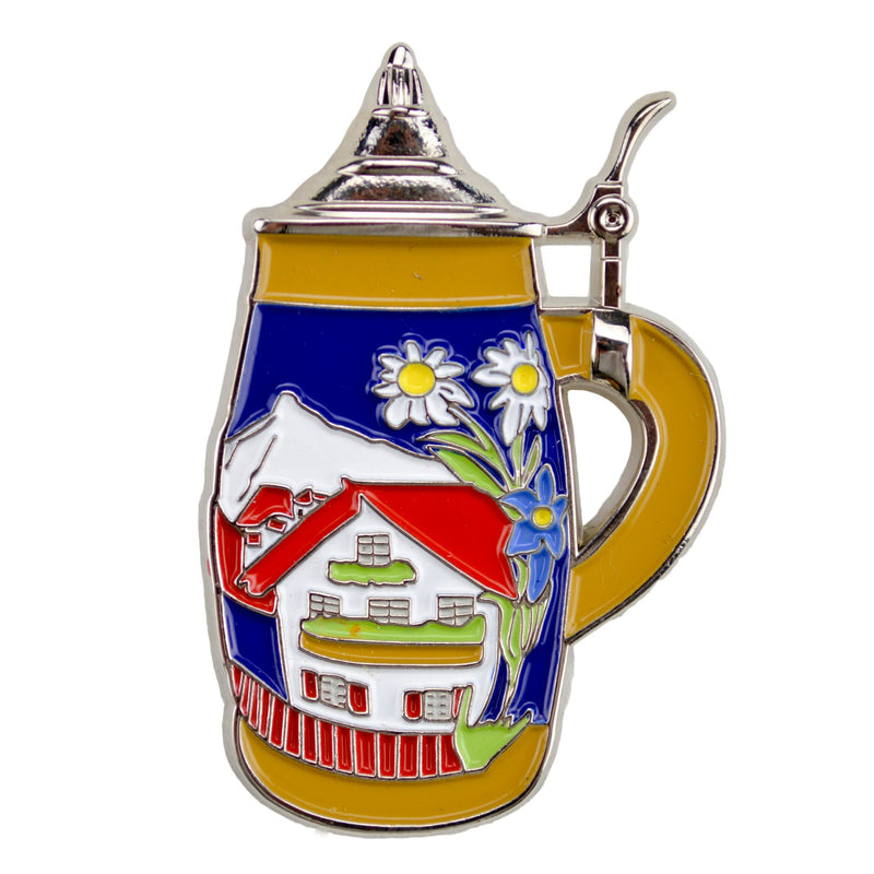 German Alpine Village Beer Stein Hat Pins for German Hat