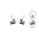 European Beer Stein Silver Plated Earrings Gift Idea