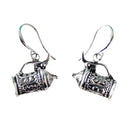 European Beer Stein Silver Plated Earrings Gift Idea