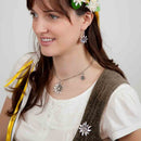 German Edelweiss Earrings - ScandinavianGiftOutlet