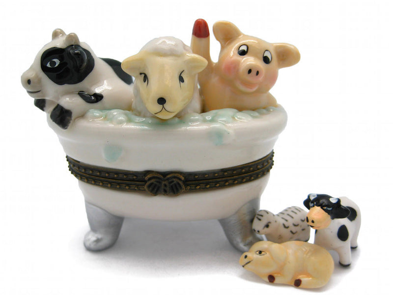 Children's Jewelry Boxes Cow, Sheep, Pig Bathtub - ScandinavianGiftOutlet