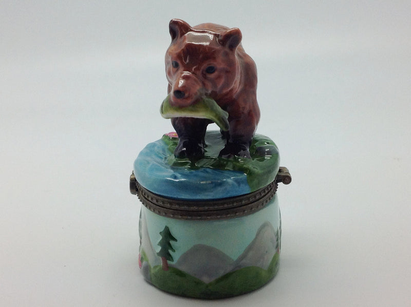 Jewelry Boxes Bear With Salmon - ScandinavianGiftOutlet