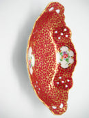 Vintage Victorian Antique Dish Jewelry Box Antique Red - ScandinavianGiftOutlet