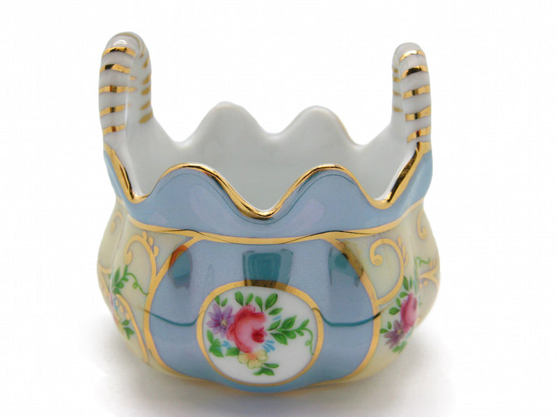 Vintage Victorian Antique Basket Jewelry Box Deluxe Gold - ScandinavianGiftOutlet