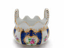Vintage Victorian Antique Basket Jewelry Box Royal Blue - ScandinavianGiftOutlet