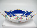 Vintage Victorian Antique Dish Jewelry Box Royal Blue - ScandinavianGiftOutlet