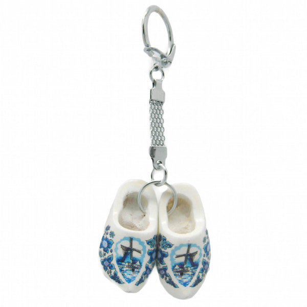 Danish Clogs Keychain Delft - ScandinavianGiftOutlet