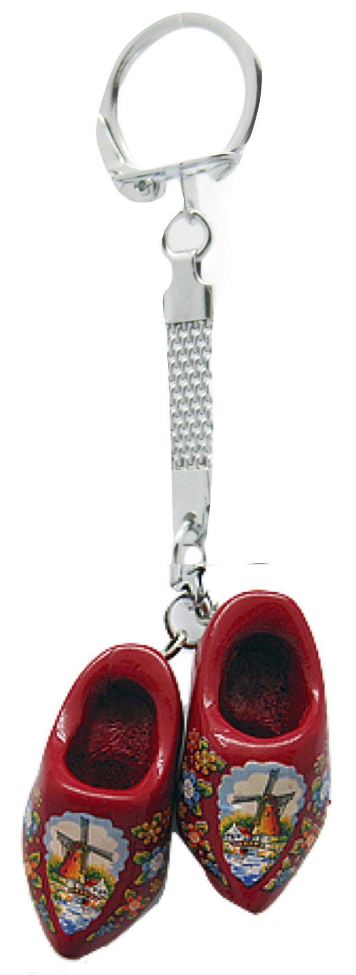 Danish Clogs Keychain Red - ScandinavianGiftOutlet