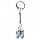 Holland Clogs Small Delft Ceramic Key Ring - ScandinavianGiftOutlet